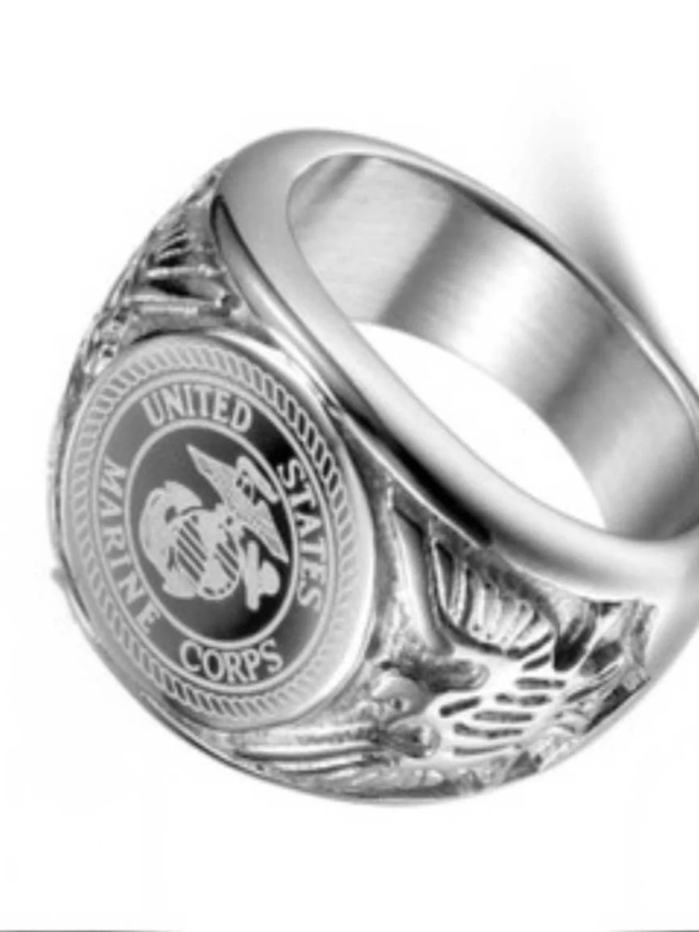 Men's Marine Engraved Ring Size 11